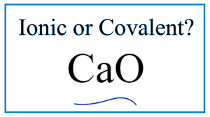 Ca(oh)2 → cao + h2o; Is Cao Calcium Oxide Ionic Or Covalent Youtube