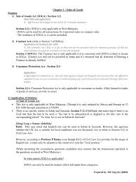 Let us learn some important definitions and provisions of the act. Commercial Law Note By Mk Yong Breach Of Contract Contractual Term