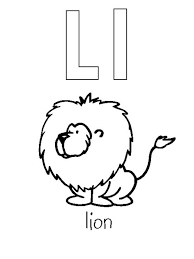 L is for lion colouring page. Lion From Letter L Coloring Page Coloring Sun