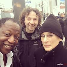 With the iconic @plamb27 ( Phyllis Lambert ) and artist @adadhannah just  after visiting the exibition of Teresa Margolles at the #MAC