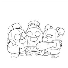 Team up with your friends and get ready for epic multiplayer mayhem. Brawl Stars Coloring Pages Robo Spike Coloringbay