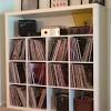 Shop espresso wood grain vinyl record storage cube at way basics. 1