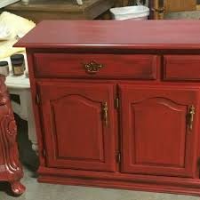 Dixie Belle Barn Red Over Midnight Sky And Then Glazed With Db Black Glaze Red Painted Furniture Black Painted Furniture Red Barns