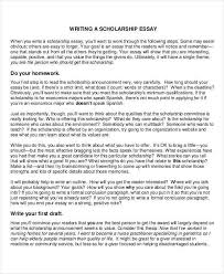 Writing Essays For Scholarships Scholarship Essay Examples Scholarship Essay Essay Examples