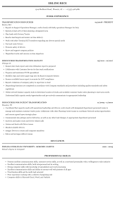 transportation dispatcher resume sample