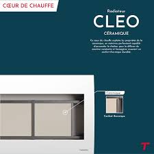 Radiateur à inertie sèche céramique Cleo horizontal