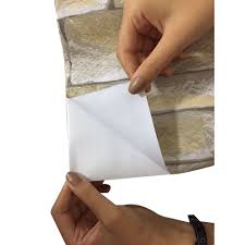 400 cm , yükseklik : Tekzen Tas Desenli Kendinden Yapiskanli Folyo Tekzen