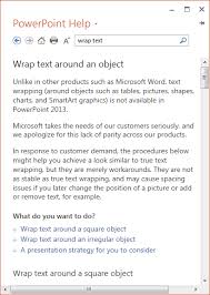 Powerpoint wrap text around image. Powerpoint 2013 Cannot Wrap Text And Apologizes For It Thinking Aloud