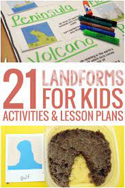 21 Landforms For Kids Activities And Lesson Plans Teaching Landforms Geography Lesson Plans Geography For Kids
