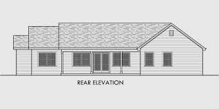 Split bedroom floor plan in spanish. Single Level House Plans One Story House Plans Great Room House