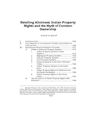 Pdf Retelling Allotment Indian Property Rights And The Myth Of Common Ownership Open today until 11:00 pm. pdf retelling allotment indian