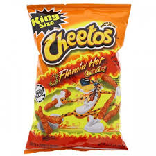 Cheetos crunchy cheese flavored snacks are packed full of flavor and crunch. Cheetos Crunchy Flamon Hot 3 5oz