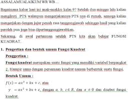 Check more flip ebooks related to modul fungsi kuadrat kelas 9 smp of isma asriyanti. Fungsi Kuadrat Media Pembelajaran Online Guru Spensaka Smpn1kalimanah