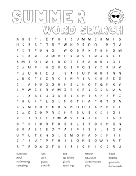 Free printable coloring pages summer word search. Summer Word Search Puzzles Best Coloring Pages For Kids