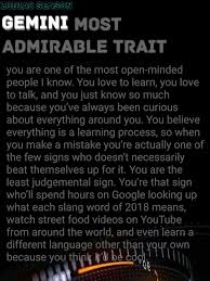 Your Most Admirable Trait According To Your Zodiac Sign Astrology Gemini Gemini Gemini Zodiac