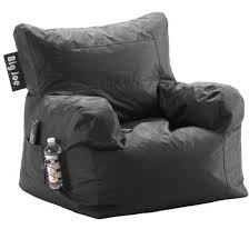 Kids Bean Bag Big Joe Black Adults Teens Boys Girls Movie Theater Seats Chair Bigjoe Bean Bag Chair Room Seating Dorm Chairs