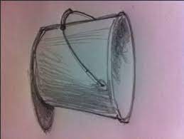 At the end of the line, draw tiny circle, on both side. How To Draw A Bucket Bucket Drawing Drawings Draw