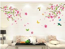 Diy flowers for special events. Hot Sale Peach Flowers Wall Stickers Canserin Bedroom Living Room Sofa Decoration Buy Online In Andorra At Andorra Desertcart Com Productid 34472506