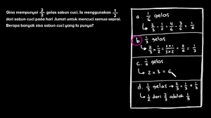 Soal cerita pecahan kelas 5. Soal Cerita Perkalian Pecahan Cucian Pecahan Matematika Khan Academy Youtube