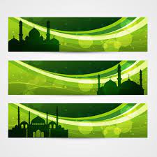 Background banner hijau putih hd. Modern Green Islamic Banners Free Vector On Freepik