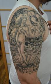 Aphrodite Birth Of Venus Tattoo Pin By Charliecharles On Tattoos Venus Tattoo Aphrodite Tattoo Badass Tattoos