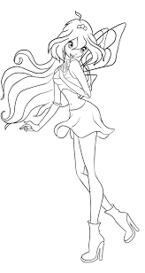 Winx Club Bloom And Sky Coloring Pages Coloring Pages Bloom Winx Club Club Color