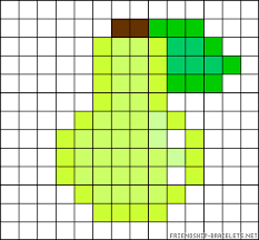 Pear Perler Bead Pattern Dessin Pixel Perle Boucle Oreille Perle