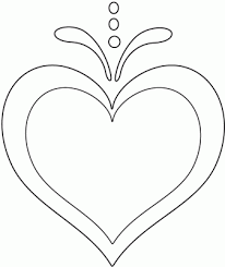 Dibujo De Corazon Para Colorear Y Pintar Dibujos De Corazones Corazones Para Pintar Corazon Para Colorear