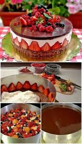 Pastel De Chocolate Con Frutas Del Bosque Dessert Recipes Cookies Recipes Chocolate Chip Desserts