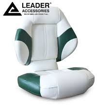 Leader Accessories Bass Boat Seat Fishing Chair Green White Boat Seats Fishing Chair Bass Boat Seats