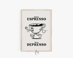 Coffee Poster, Retro Coffee Print, Cute Funny Kitchen Wall Art, Coffee  Quote, 70s Retro Art, Digital Prints, Coffee Lover Printable Art