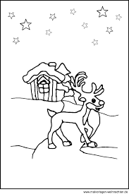 Malvorlagen Rentier Kostenlose Ausmalbilder Zum Thema Weihnachten