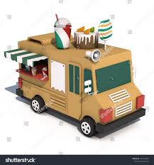 3d Food Truck With Coffee And Cold Drinks And Desserts On A White Background Royalty Free Images Illustration In 2020 Food Truck Cold Drinks Cold