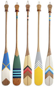 Canoe Paddles Paddle Art Oar Decor Painted Oars Natural Home Decor