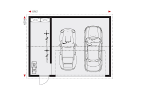 Beim abstellraum hinten ist die garage entsprechend länger. Doppelgarage Mit Satteldach Und Abstellraum Dg Sta