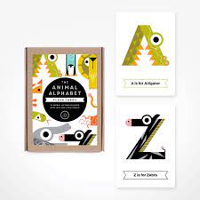 Bedroom decorating ideas ukrainian alphabet flashcards. Animal Alphabet Flash Cards By The Jam Tart Notonthehighstreet Com