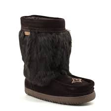 Manitobah Waterproof Half Suede Mukluk Dark Brown