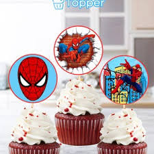 Spiderman Cupcake Topper