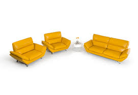 Shop allmodern for modern and contemporary leather sofas to match your style and budget. Divani Casa Daffodil Modern Yellow Italian Leather Sofa Set