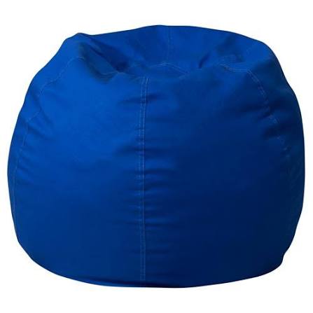 Flash Furniture Small Bean Bag Chair For Kids And Teens, Solid Royal Blue -  W.B. Mason
