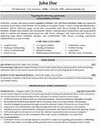 Gallery of attorney resume samples template resume builder - Legal ...