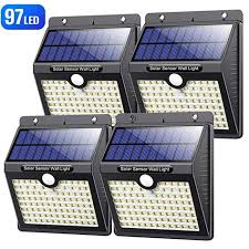 Solar Lights For Outdoor Use With Motion Sensor High Quality 97led 1000 Lumen Vooe Solar Light Outdoor Solar Lights Solar Lights Garden Outdoor Solar Lights