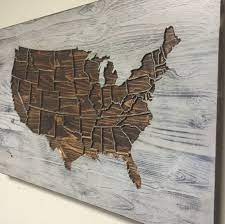 Howdyowl Shared A New Photo On Etsy Map Wall Art Wall Maps Us Map