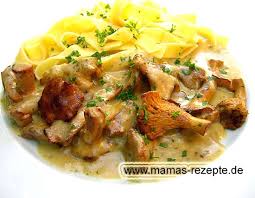 Pfifferlinge In Sahnesosse Mamas Rezepte Mit Bild Und Kalorienangaben