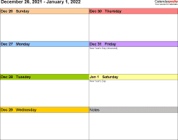 We provide you free weekly printable calendar service where you customize your calendar for any week of 2021, 2022 or any year. Weekly Calendars 2022 For Pdf 12 Free Printable Templates
