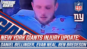 Giants Injury Update: Daniel Bellinger, Evan Neal, Ben Bredeson