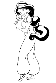 341 kostenlose ausmalbilder mit prinzessinnen. Ausmalbilder Prinzessin Jasmine Von Aladdin