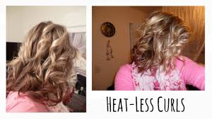 Clip the rest of your hair away using duck clips. Heat Less Curls Overnight Head Band Curls Short Hair Headband Curls Short Hair How To Curl Short Hair Hair Styles