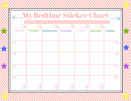 Bedtime Sticker Chart Plus 4 Tips To Make Bedtime Easier