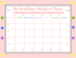 bedtime sticker chart plus 4 tips to make bedtime easier